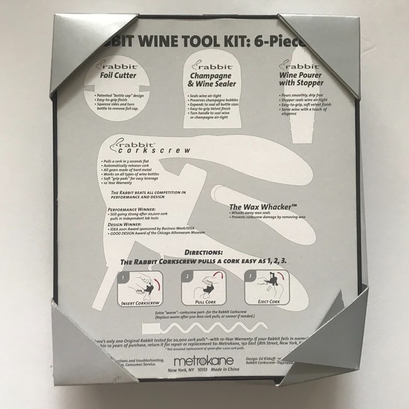 Rabbit Other 6piece Rabbit Wine Tool Kit Nwt Poshmark